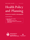 HEALTH POLICY AND PLANNING杂志封面